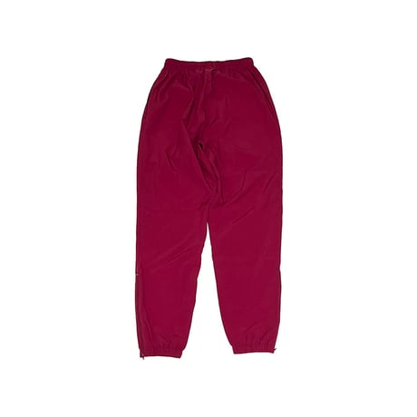 【USED】90's asics COTTON NYLON EASY PANTS BURGUNDY