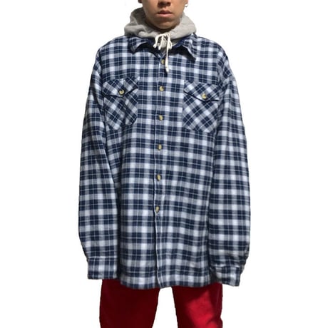 【USED】OVERSIZED CHECK SHIRT JACKET