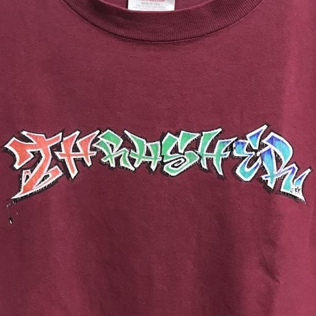 【USED】80'S THRASHER GRAFFITI LOGO T-SHIRT
