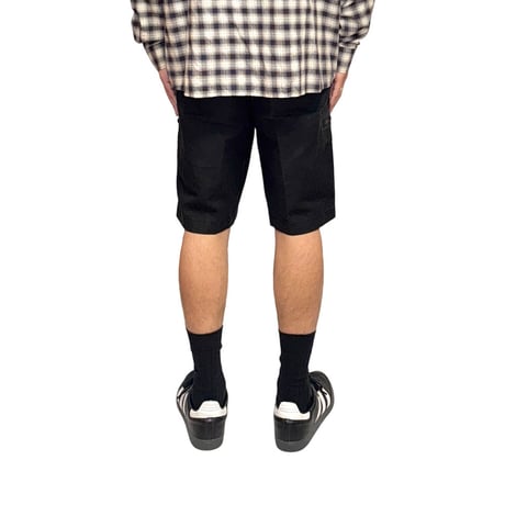 【USED】00's Calvin Klein COTTON LINEN 6-POCKET SHORTS BLACK
