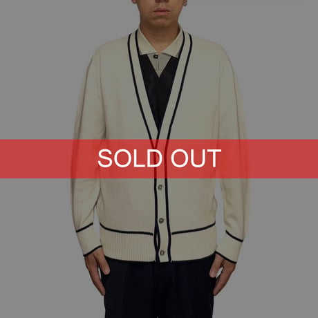 【USED】70's-80's GIVENCHY GENTLEMAN KNIT CARDIGAN