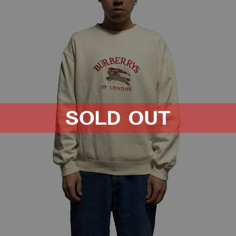 【USED】90'S  BURBERRYS ICONIC SWEATSHIRT