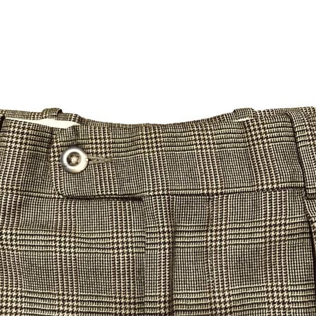 【USED】OLD ENGLAND 2TUCK GLEN CHECK TROUSERS