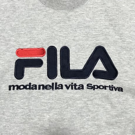 【USED】90'S  FILA SWEATSHIRT GRAY
