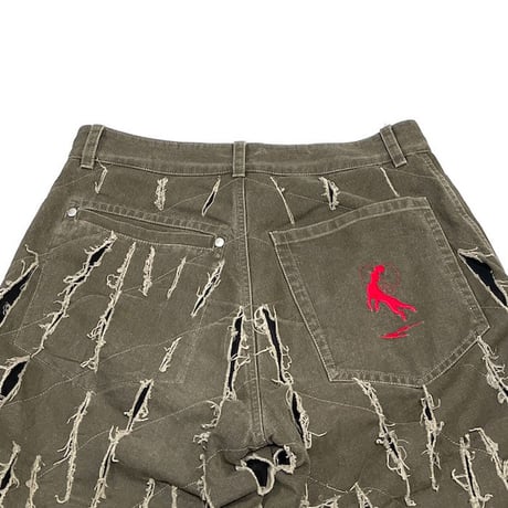 【USED】90'S-00'S GRIFFIN BLADECUT SLASH PANTS