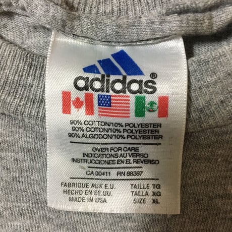 【USED】90'S ADIDAS 3STRIPS LOGO  T-SHIRT