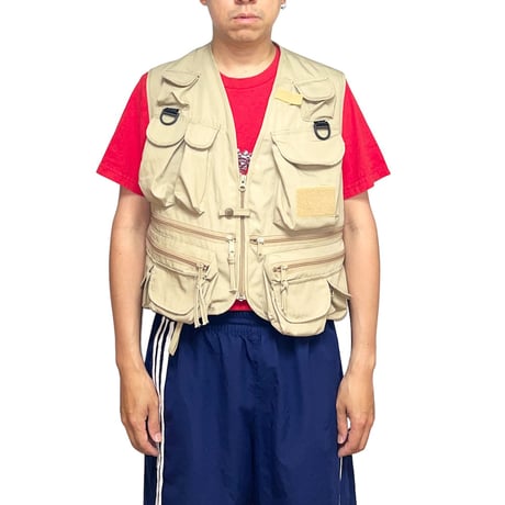 【USED】90's OLD GAP 19-POCKET FISHING VEST
