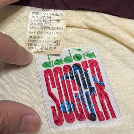 【USED】80's-90's diadora SOCCER NYLON JACKET