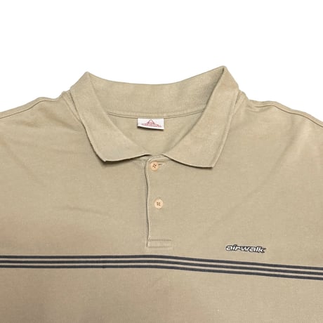【USED】00's Airwalk Minimal Stripe Polo Shirt