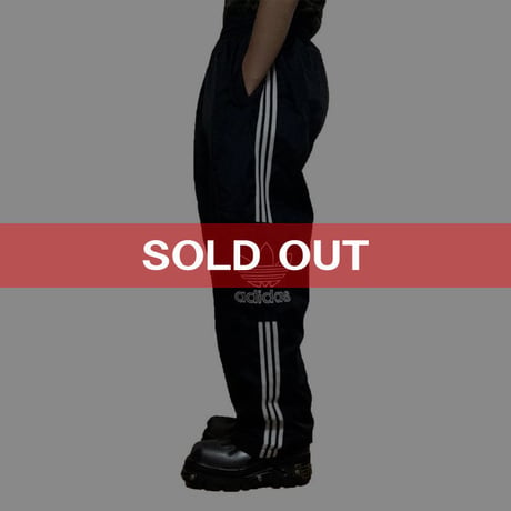 【USED】90'S ADIDAS BIG TREFOIL NYLON TROUSERS