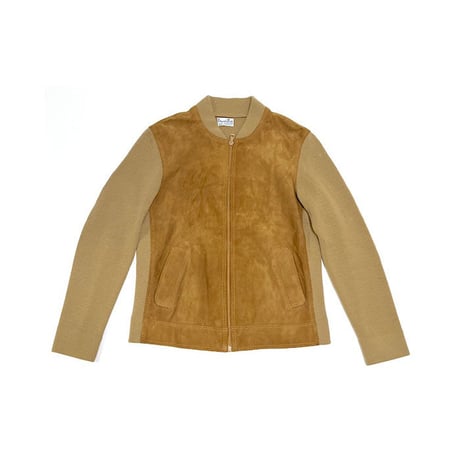 【USED】70'S LEPOUTRE MAILLE LEATHER × WOOL BLOUSON