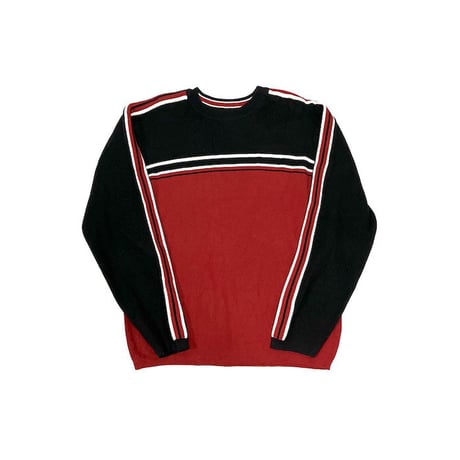 【USED】00'S ARIZONA LINE KNIT SWEATER