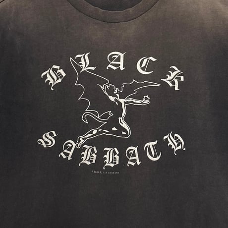 【USED】00's BLACK SABBATH Flying Demon Graphic Faded T-Shirt