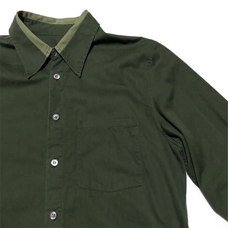 【USED】HELMUT LANG 1998 SHIRT OLIVE GREEN