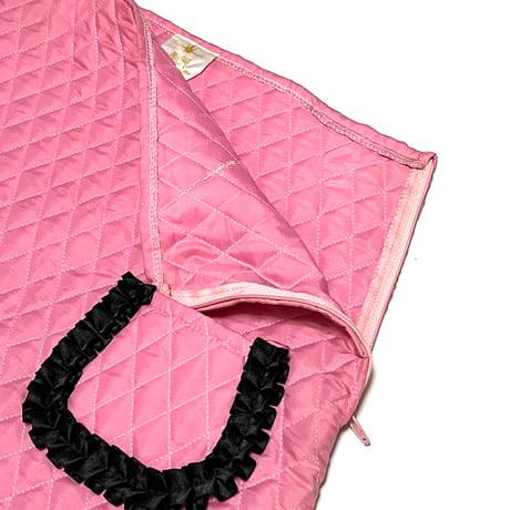 【DEAD STOCK】90's PRINCESSE WALLY QUILTED MINI SKIRT PINK