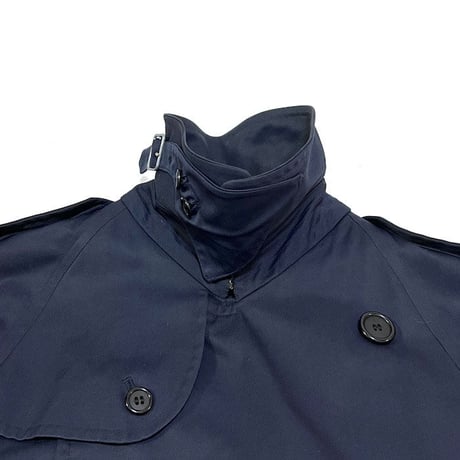 【USED】80'S-90'S BURBERRYS TRENCH COAT NAVY MADE IN ENGLAND