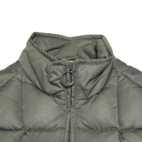 【USED】00's adidas Grid-Quilted Puffer Vest Smoky Olive