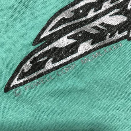 【DEAD STOCK】80'S POWELL "TONY HAWK" L/S T-SHIRT LIME GREEN