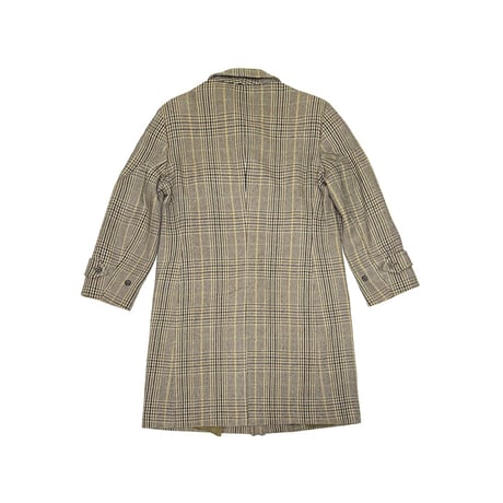 【USED】80's Burberrys’ Wool Check Balmacaan Coat