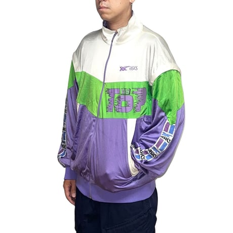 【USED】80's ASICS DETACHABLE TRACK JACKET MADE IN ITALY