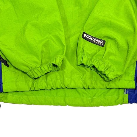 【USED】90'S COLUMBIA SPORT HALF-ZIP NYLON PULLOVER JACKET