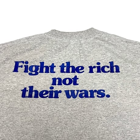 【USED】00's FUCT Fight the rich not their wars. T-SHIRT