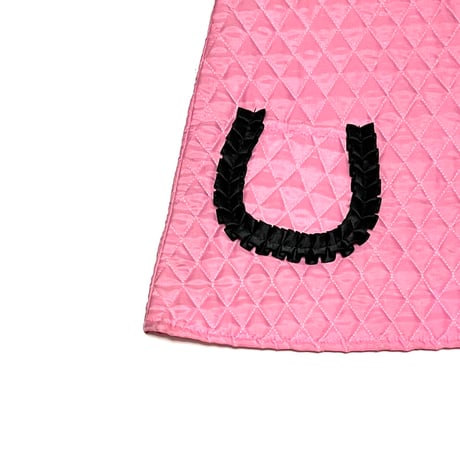 【DEAD STOCK】90's PRINCESSE WALLY QUILTED MINI SKIRT PINK