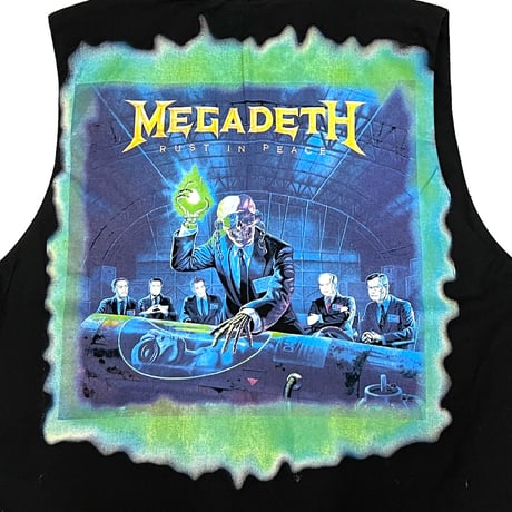 【DEAD STOCK】90's MEGADETH OXIDATION OF THE NATIONS × RUST IN PEACE GILET