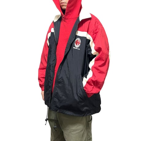【USED】80'S-90'S AC MILAN NYLON TRACK JACKET