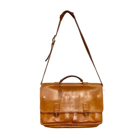 【USED】80'S-90'S OLD COACH LEATHER BRIEFCASE