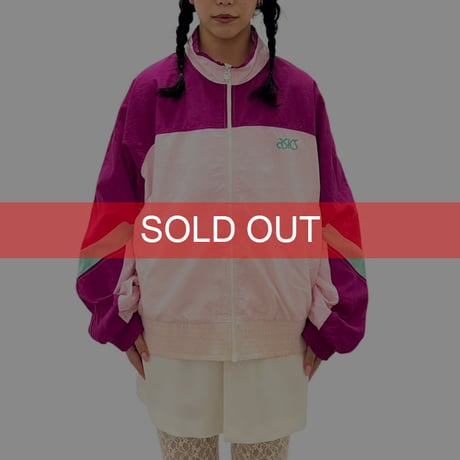 【USED】80's asics Tactel NYLON JACKET MADE IN WEST GERMANY