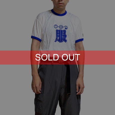 【DEAD STOCK】90'S CY-BORG "服" GAME T-SHIRT BLUE