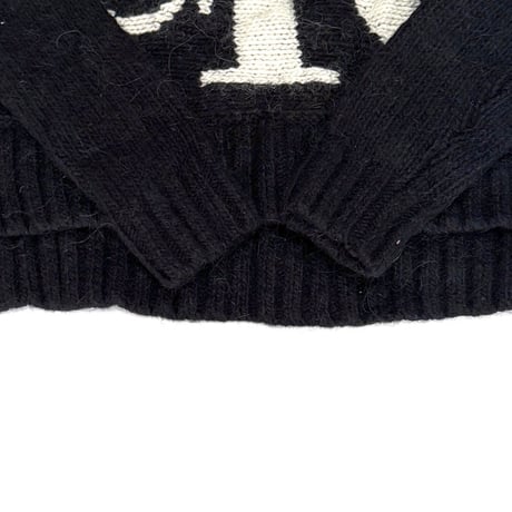 【USED】2010's CALVIN KLEIN JEANS CK LOGO HIGH NECK KNIT SWEATER