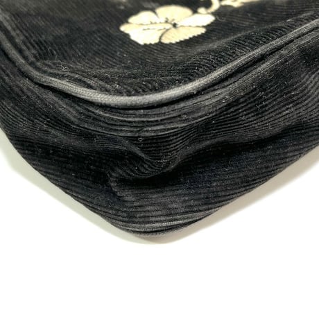 【USED】00'S ALBA ROSA CORDUROY MINI SHOULDER BAG