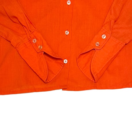 【USED】70's Jean Rene BLOUSE ORANGE