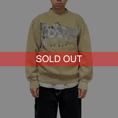 【USED】90'S ZEBRA SWEATSHIRT