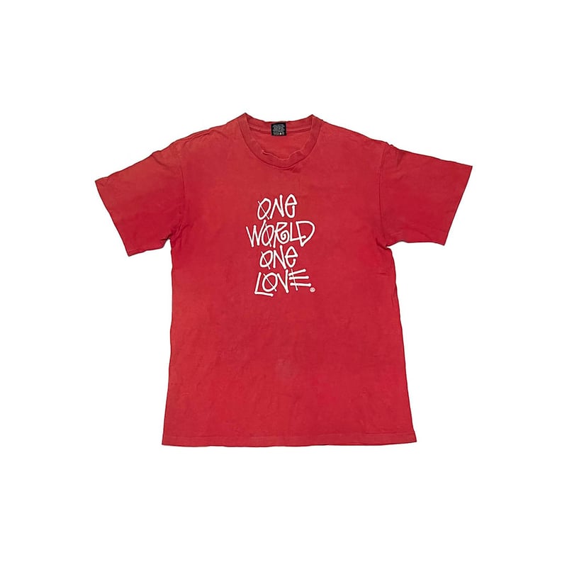 USED】90's STUSSY ONE WORLD ONE LOVE T-SHIRT | USED】90's STUSSY ONE WORLD ONE LOVE T-SHIRT |