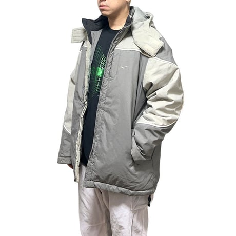 【USED】00'S EURO NIKE PADDED HOODED TECH JACKET