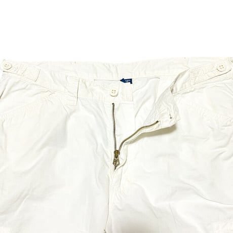 【USED】90'S-00'S POLO BY RALPH LAUREN CARGO PANTS WHITE 36/32