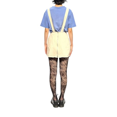 【USED】80's ONO eno ENGLAND OVERALL SKIRT ECRU