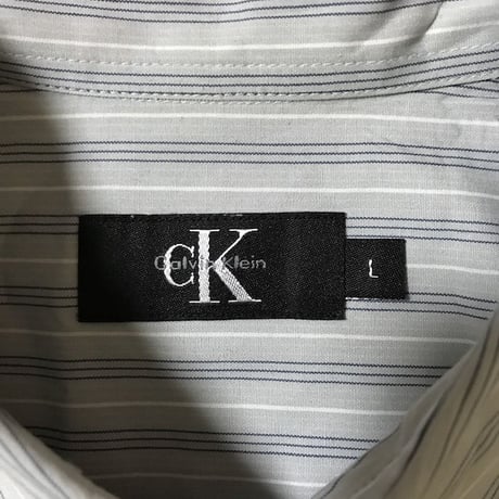 【USED】CALVIN KLEIN STRIPE S/S SHIRT