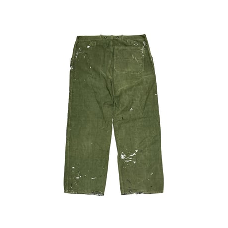 【USED】60's-70's SWEDISH ARMY PAINTED UTILITY PANTS
