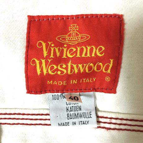 【USED】90'S VIVIENNE WESTWOOD WHITE DENIM JACKET
