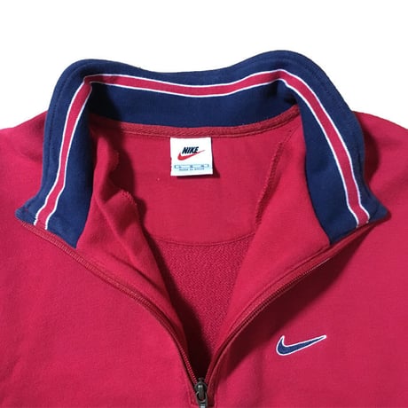 【USED】90'S NIKE HI-NECK ZIP SWEATSHIRT