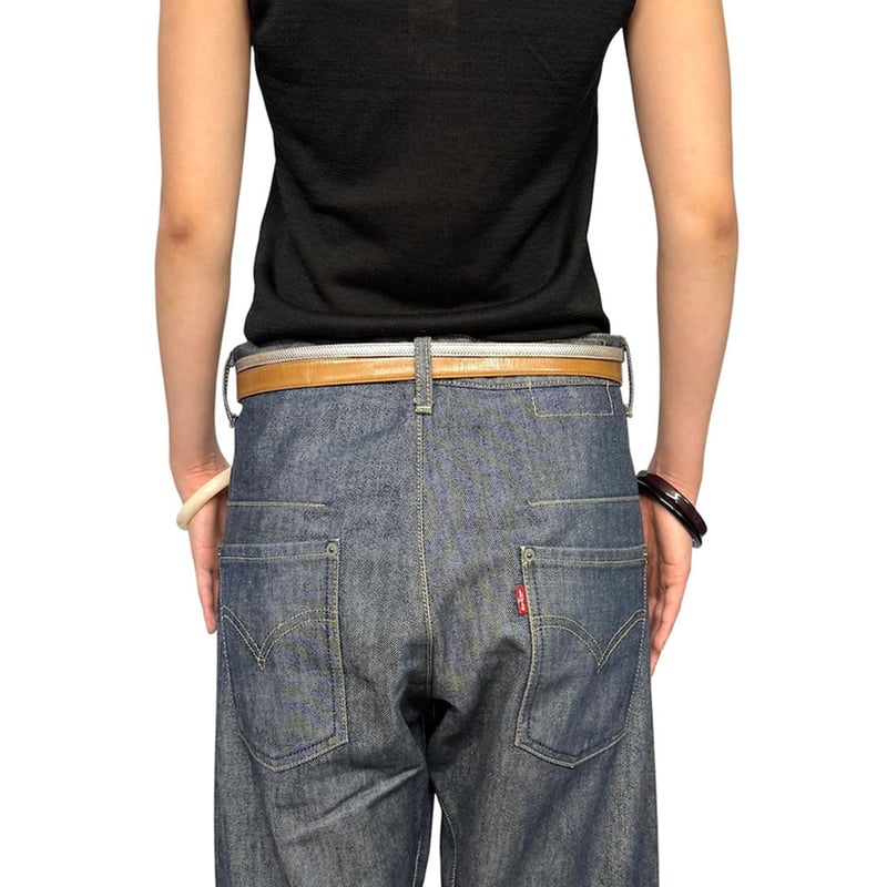 小物 Archive Dries Van Noten Silver Belt Dries Van Noten 3cm Calf Hair And Leather Belt in Grey for Men
