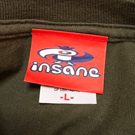 【USED】00's insane Skateboards Skate Bear T-shirt