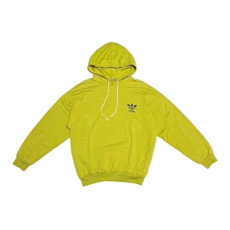 【USED】80's adidas Graffiti-Style Trefoil Pullover Hoodie Made in Hungary
