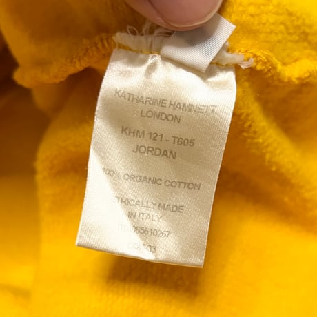 【USED】2010's KATHARINE HAMNET LONDON  OVERSIZED SWEATSHIRT