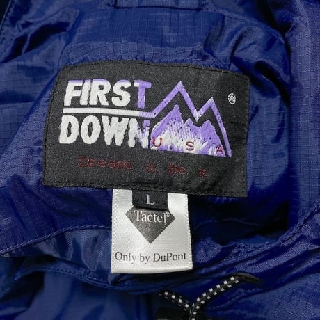 【USED】90'S  FIRST DOWN MOUNTAIN JACKET BLUE