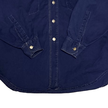 【USED】90's VERSACE JEANS SIGNATURE Indigo Western Shirt